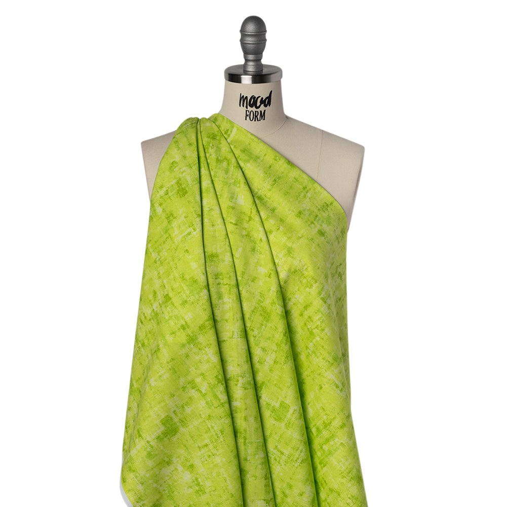 Printed Quilting Cotton by Patrick Lose for Northcott - Lime Twist Jazzy Painted Texture - Tonal Trios Collection - Joann Fabrics