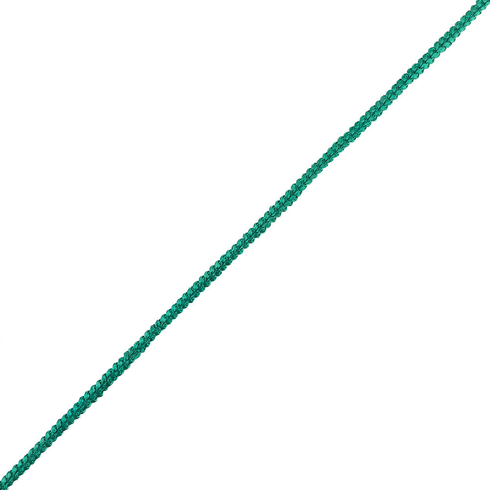Teal Cotton Blend Braided Trim - 0.25