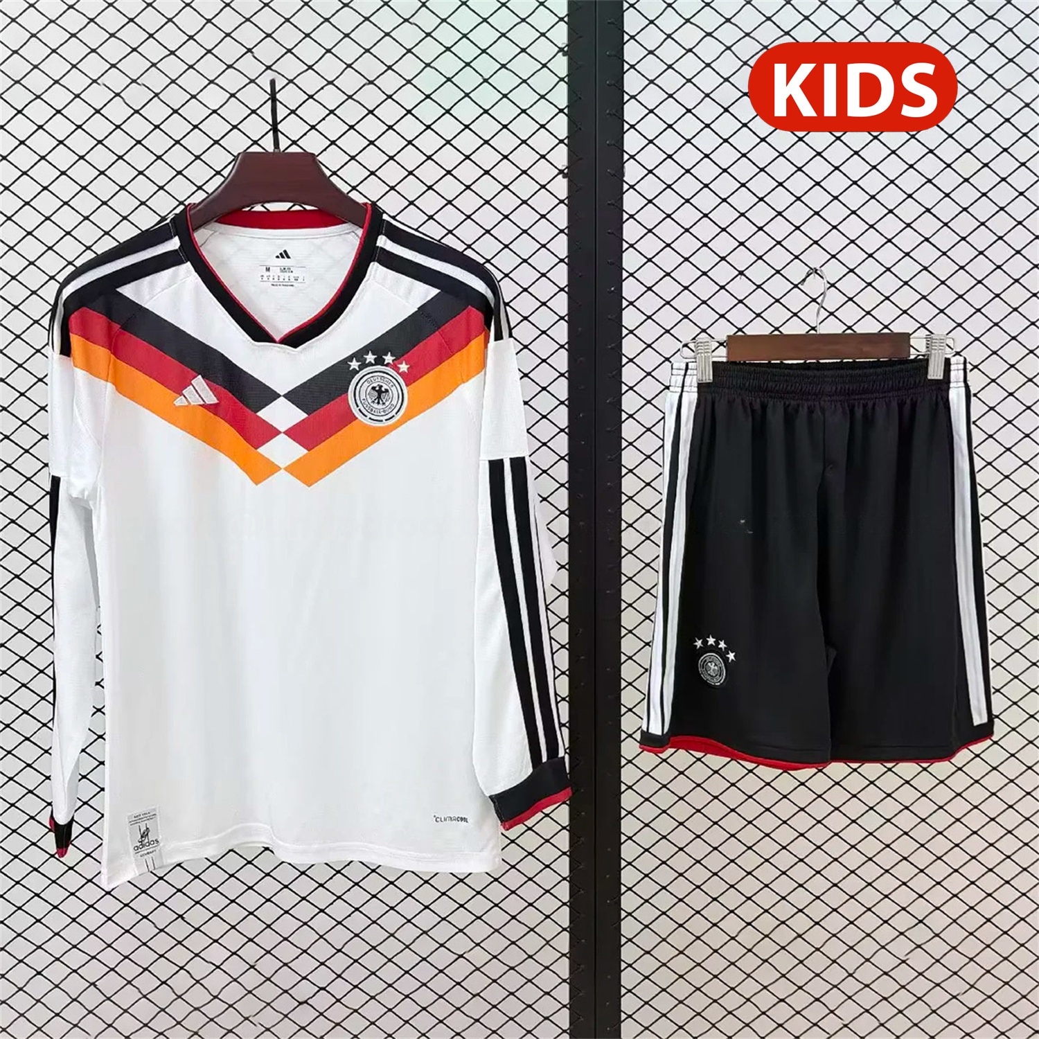 Germany 2026 Home Long Sleeves Kids Kit - Fans Version - UnitedFutballJersey