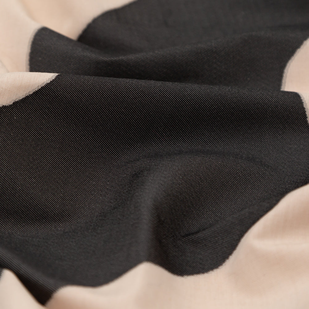 Milly Charcoal and Sandshell Abstract Cotton Woven - Joann Fabrics