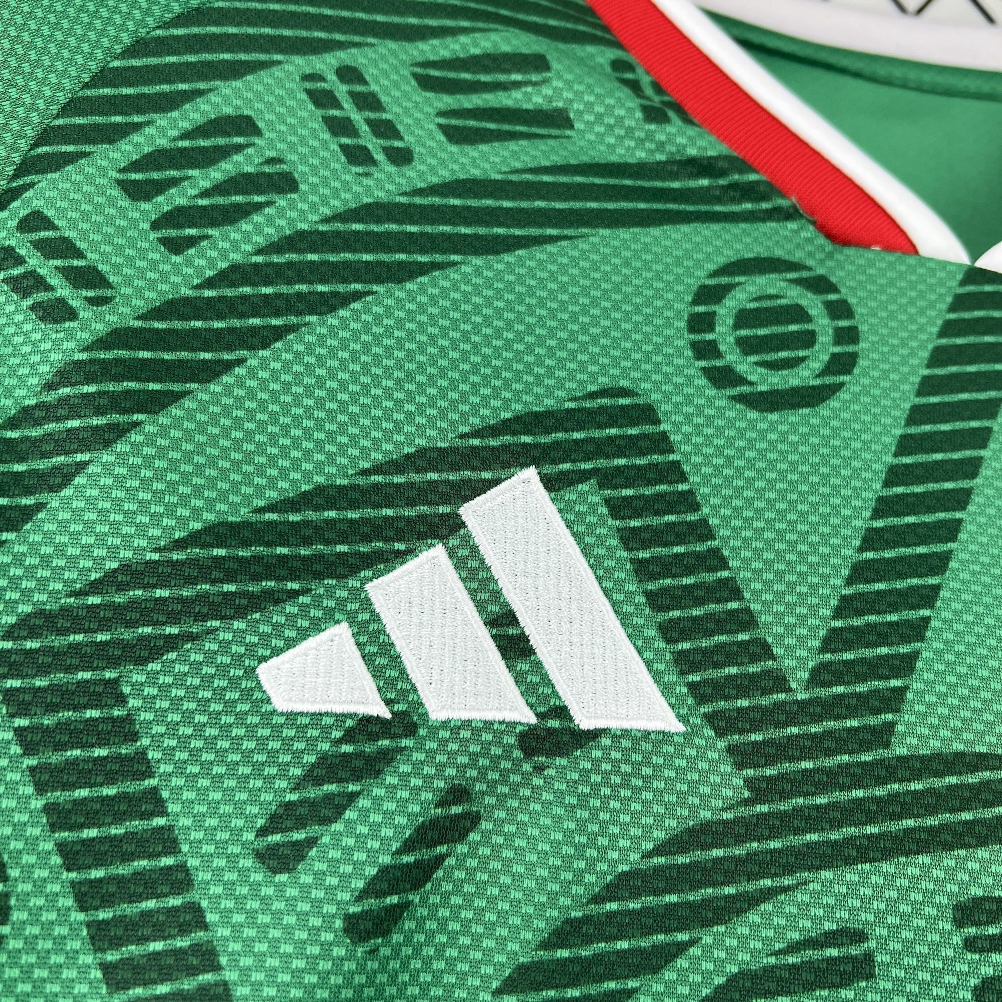 Mexico 2026 World Cup Green Pattern Home Football Shirt | Fan