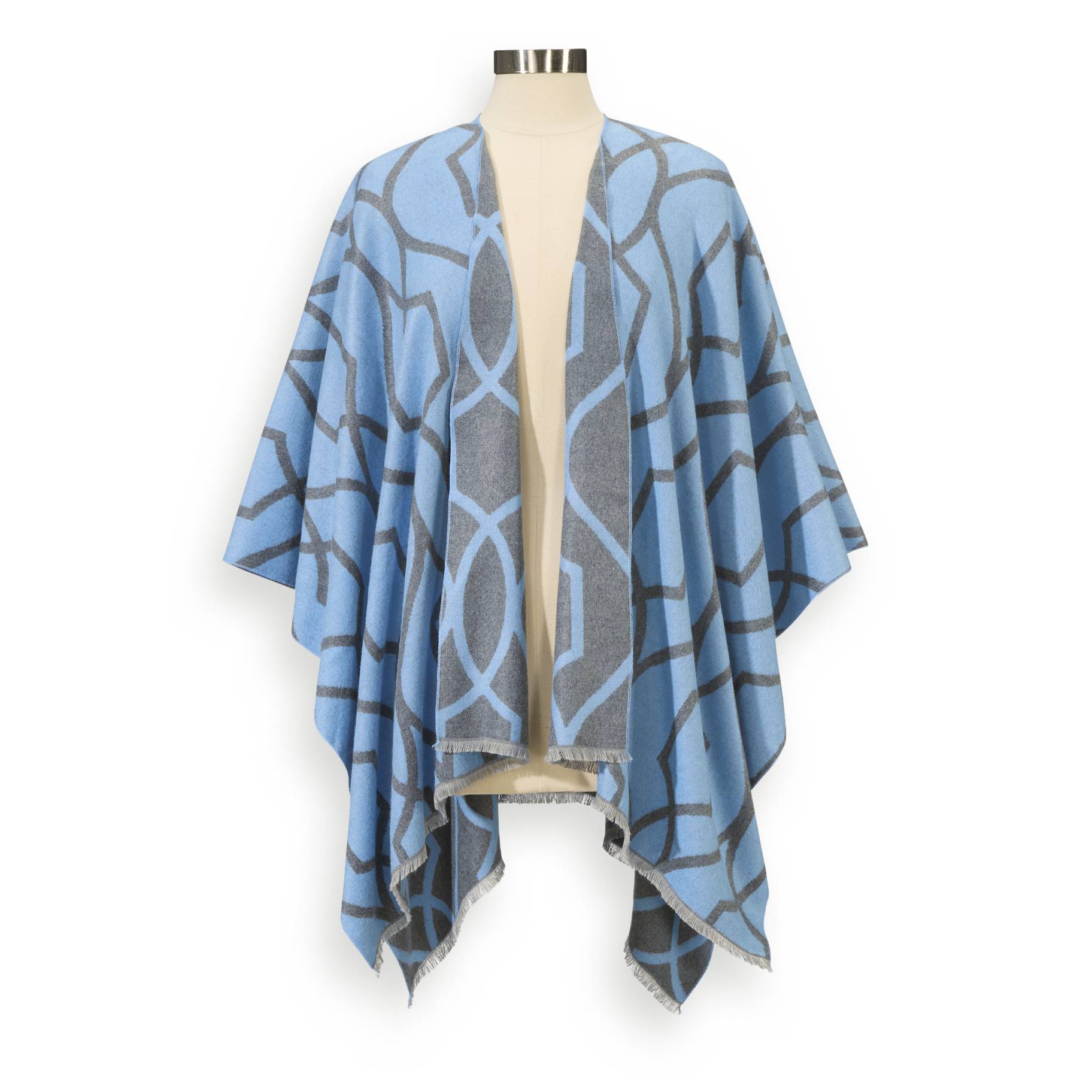 Soft Two-Tone Reversible Wrap, Fringed Edge - Northstyle Catalog