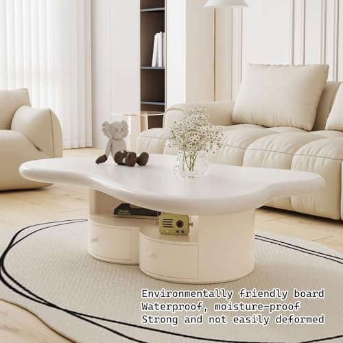Cloud Coffee Table Cream Style Coffee Table Simple Special-Shaped Small ...
