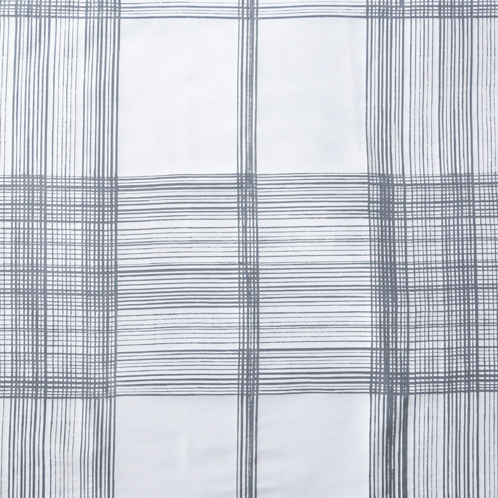 White Plaid Burnout Cotton Twill - Joann Fabrics