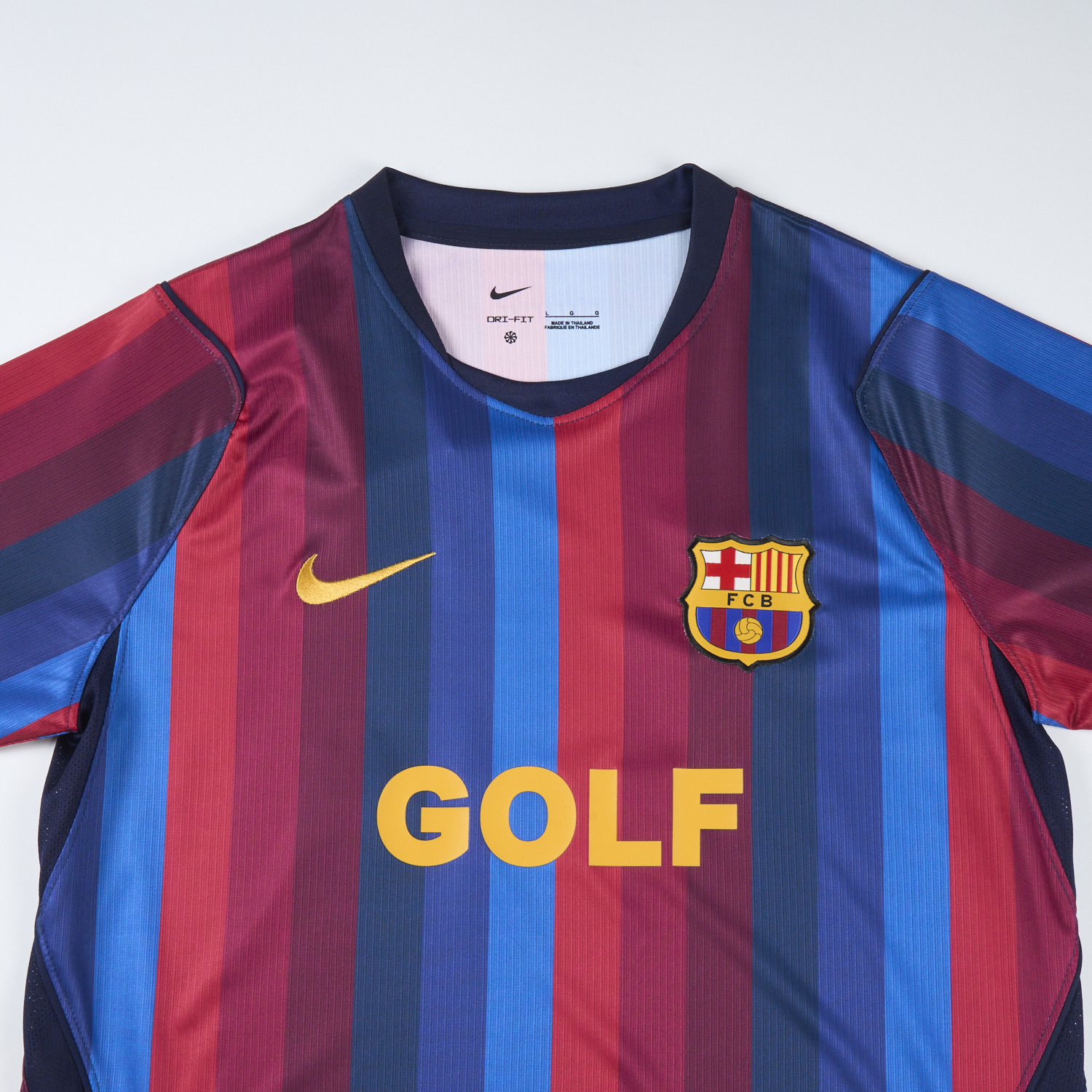 Barcelona 26-27 x Golf Wang El Clasico Blue Red Jersey - Fans Version - UnitedFutballJersey
