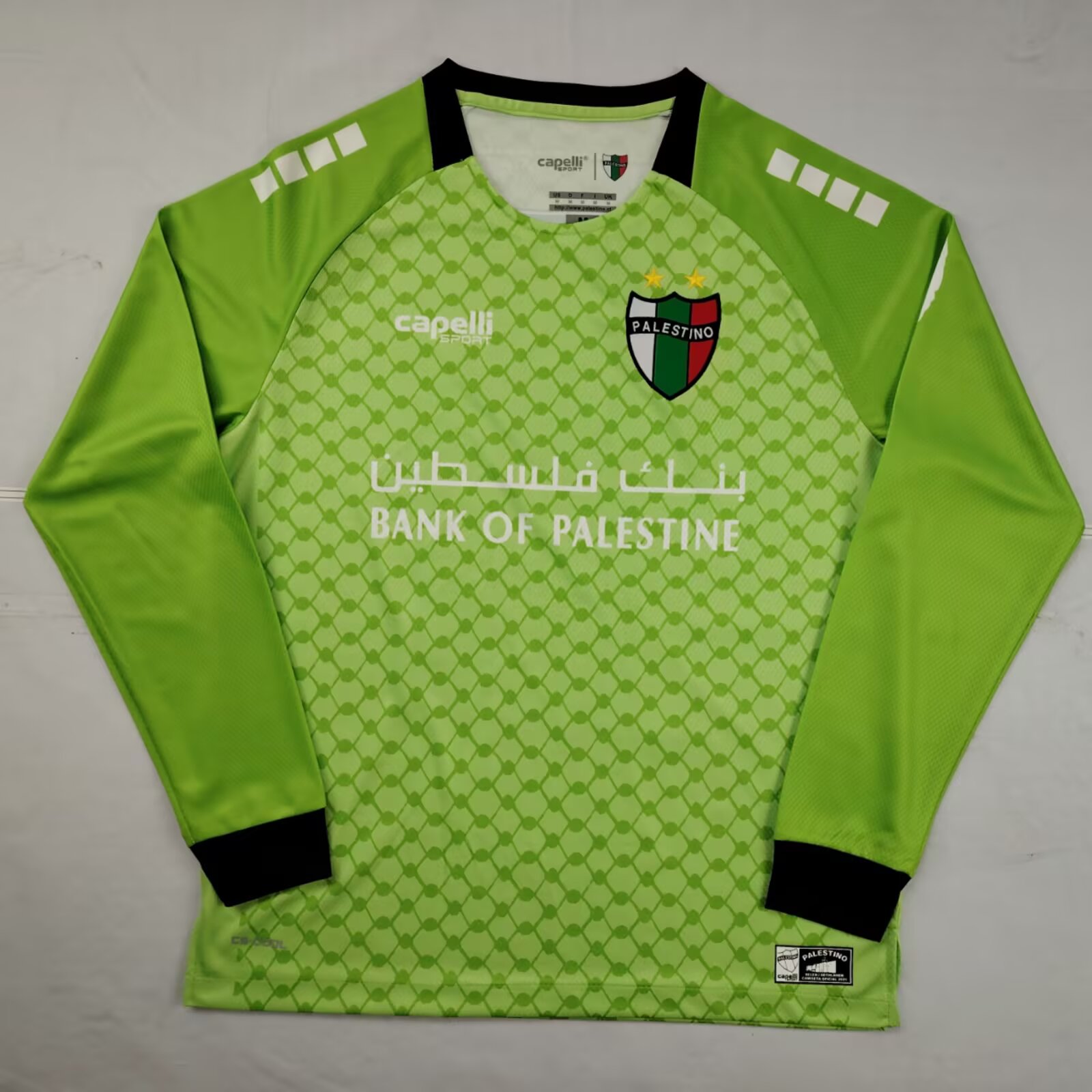 2025/2026 Long Sleeve Palestine Light green Football Shirt 1:1 Thai Quality