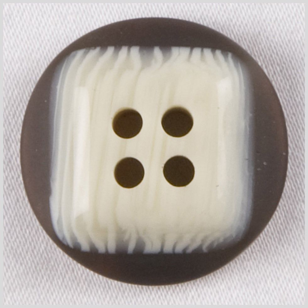 Beige/Brown Plastic Button - 24L/15mm - Joann Fabrics