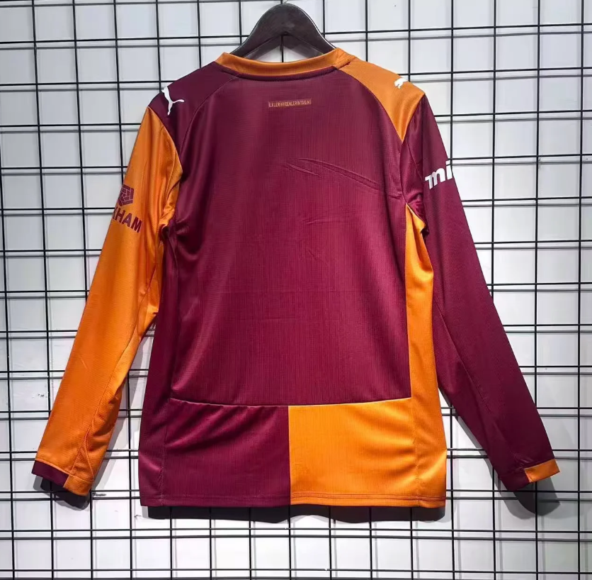 2025/2026 Long Sleeve Galatasaray Home Football Shirt 1:1 Thai Quality