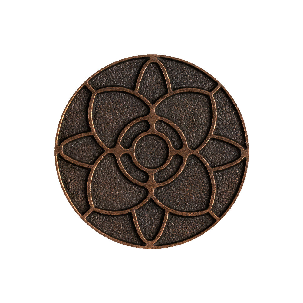 Italian Copper Floral Metal Shank Back Button - 40L/25.5mm - Joann Fabrics