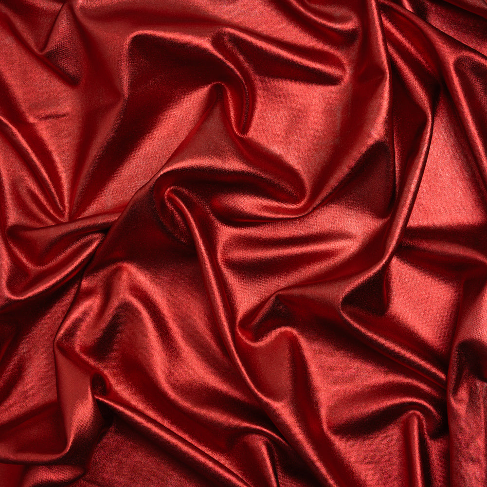 Yaya Han Metallic Foiled Stretch Spandex Polyester Jersey - Red - Cosplay Collection - Joann Fabrics