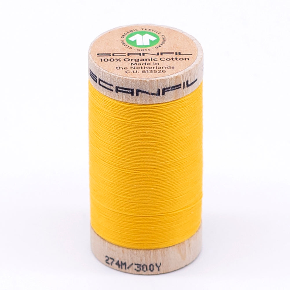SCANFIL® 30wt Organic Pima Cotton Thread 300 yds - 4847 Banana - Joann Fabrics