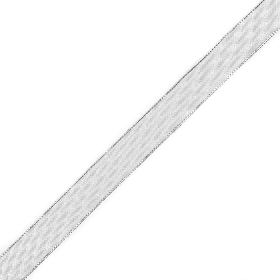 Silver Wire-Edge Ribbon - 1