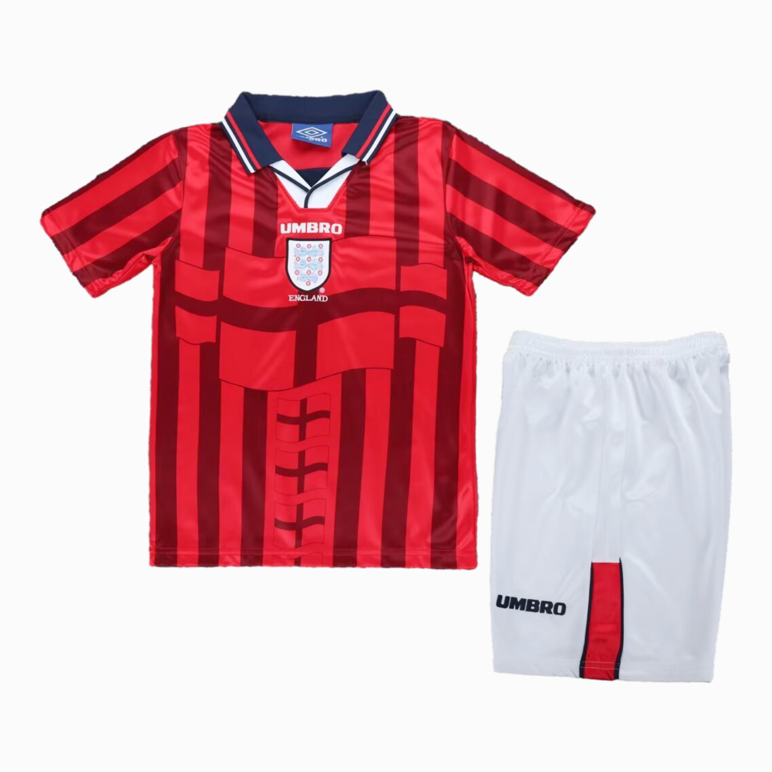 Retro England 1998 Away Kids Kit - UnitedFutballJersey