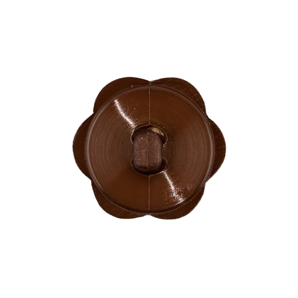 Italian Brown Floral and Geometric Shank Back Nylon Button - 36L/23mm - Joann Fabrics