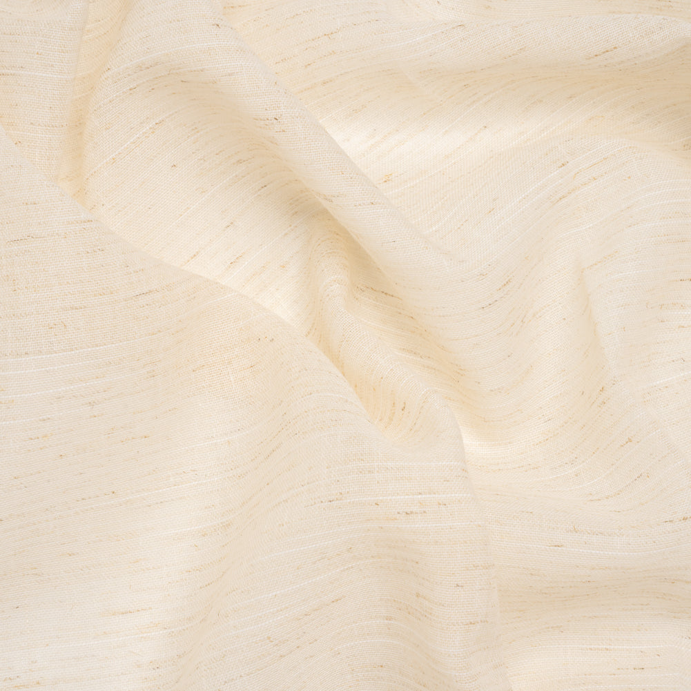 Slubbed Cotton and Linen Double Wide Drapery Sheers Fabric - Flax Heathered - British Imported - Joann Fabrics