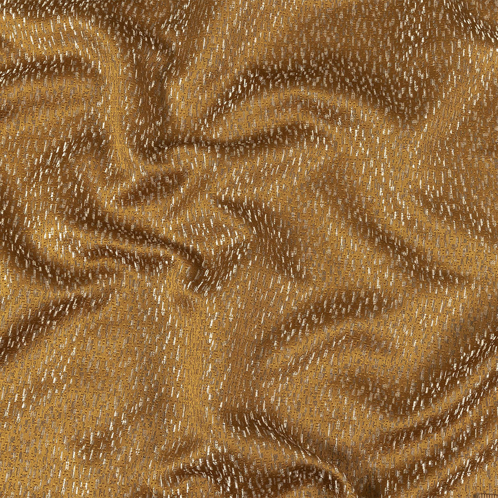 Metallic Drapery Jacquard - Bronze Digital Spots - British Imported - Joann Fabrics