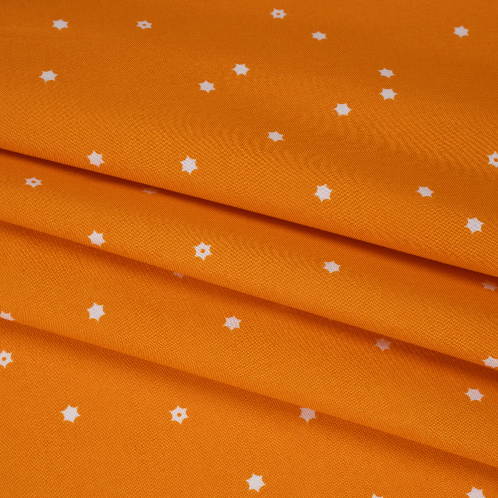 Printed Quilting Cotton by Ghazal Razavi for FIGO Studio - Orange Flowers - Seasons Basics Collection - Joann Fabrics