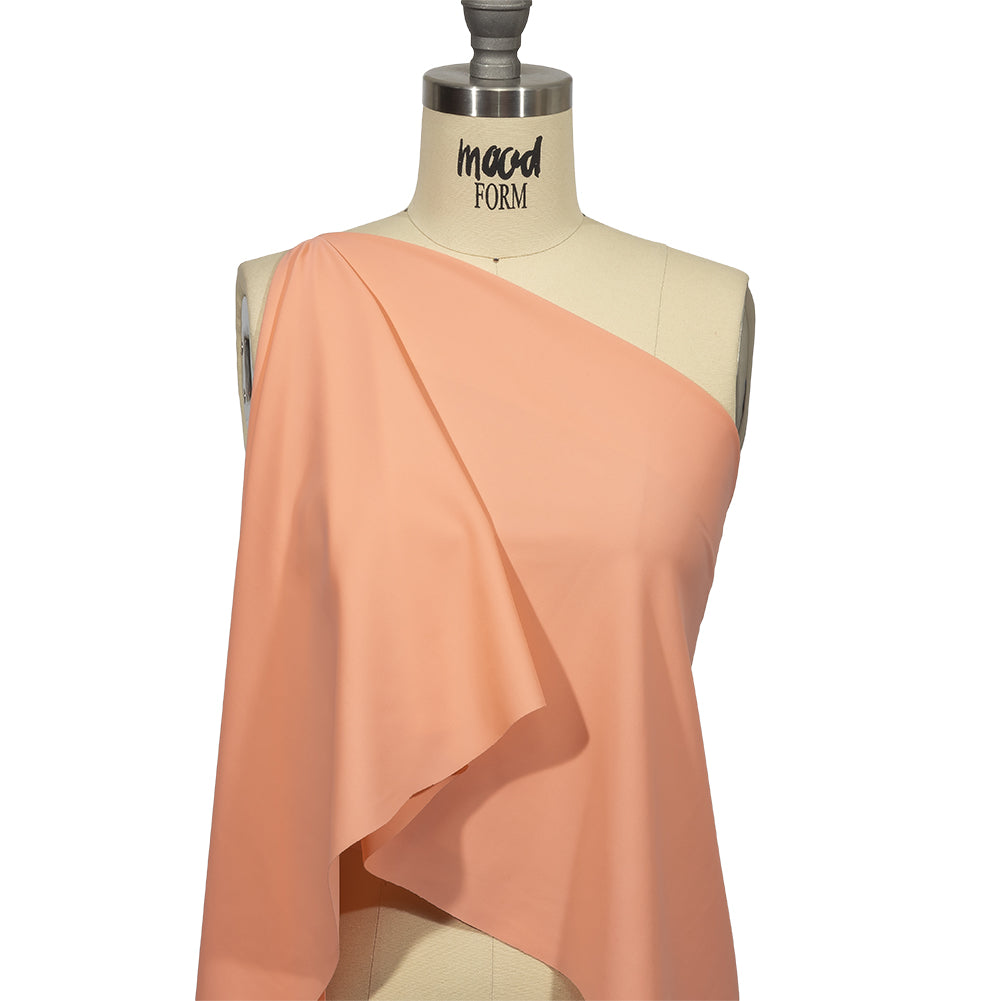 Recycled Swimwear Tricot, UV Protective - Peach Flower - Santorini Plus Collection - Joann Fabrics