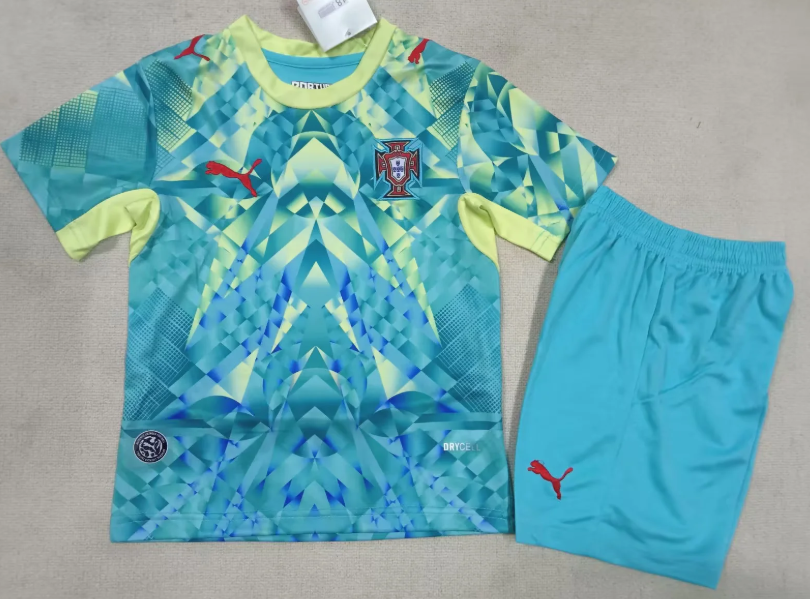 2026 Portugal Goalkeeper  Football Jersey 1:1 Thai Quality Kids Size