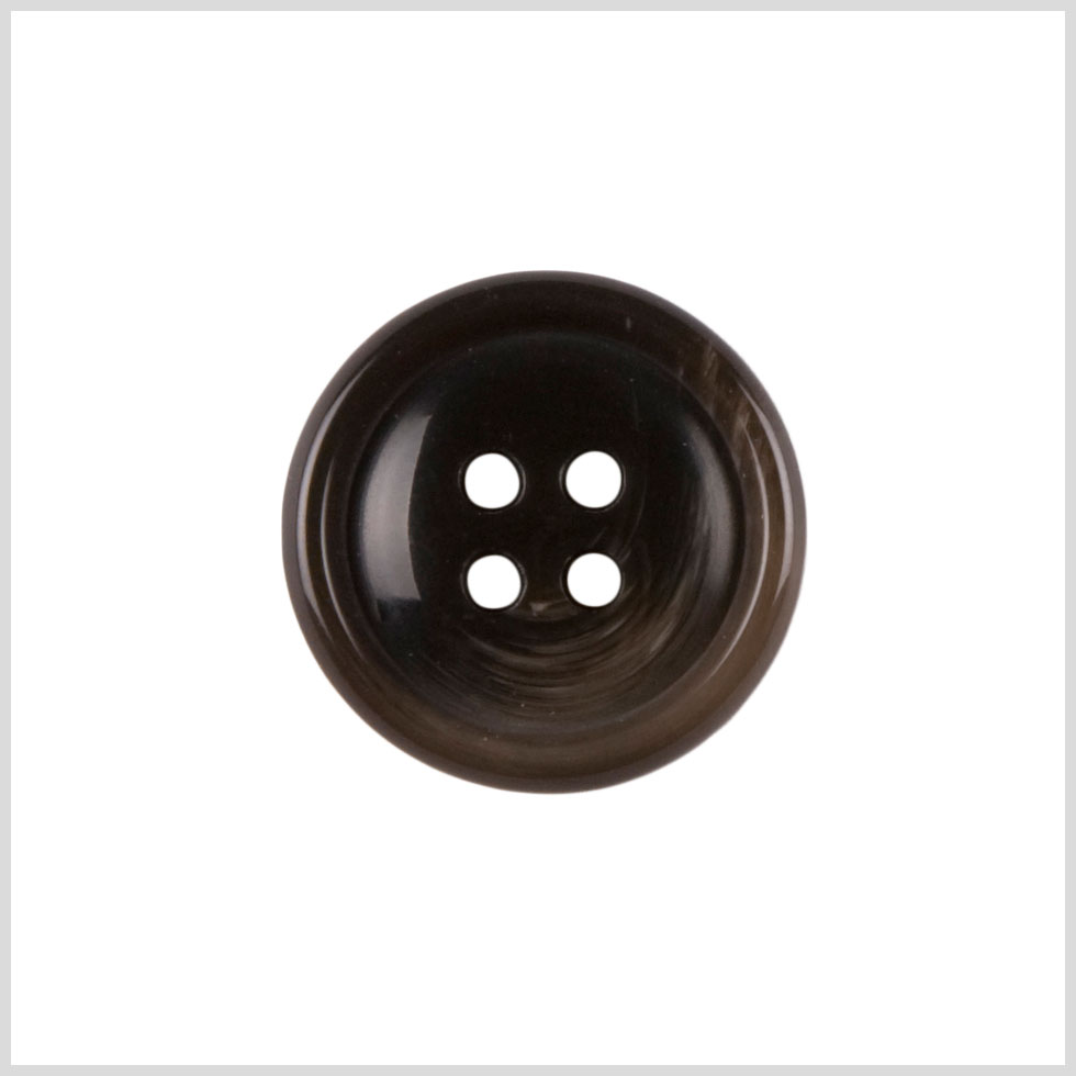 Plastic 4-Hole Button - 36L/23mm - Dark Brown and Taupe Swirls - Joann Fabrics