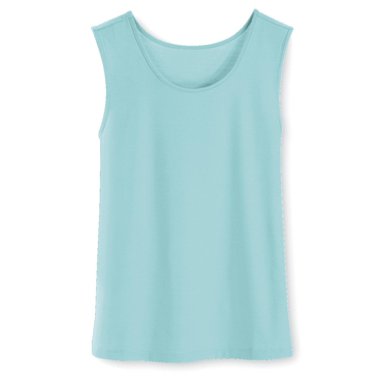 Silky Knit Layering Tank, Scoop Neck, Non-Clinging - Northstyle Catalog