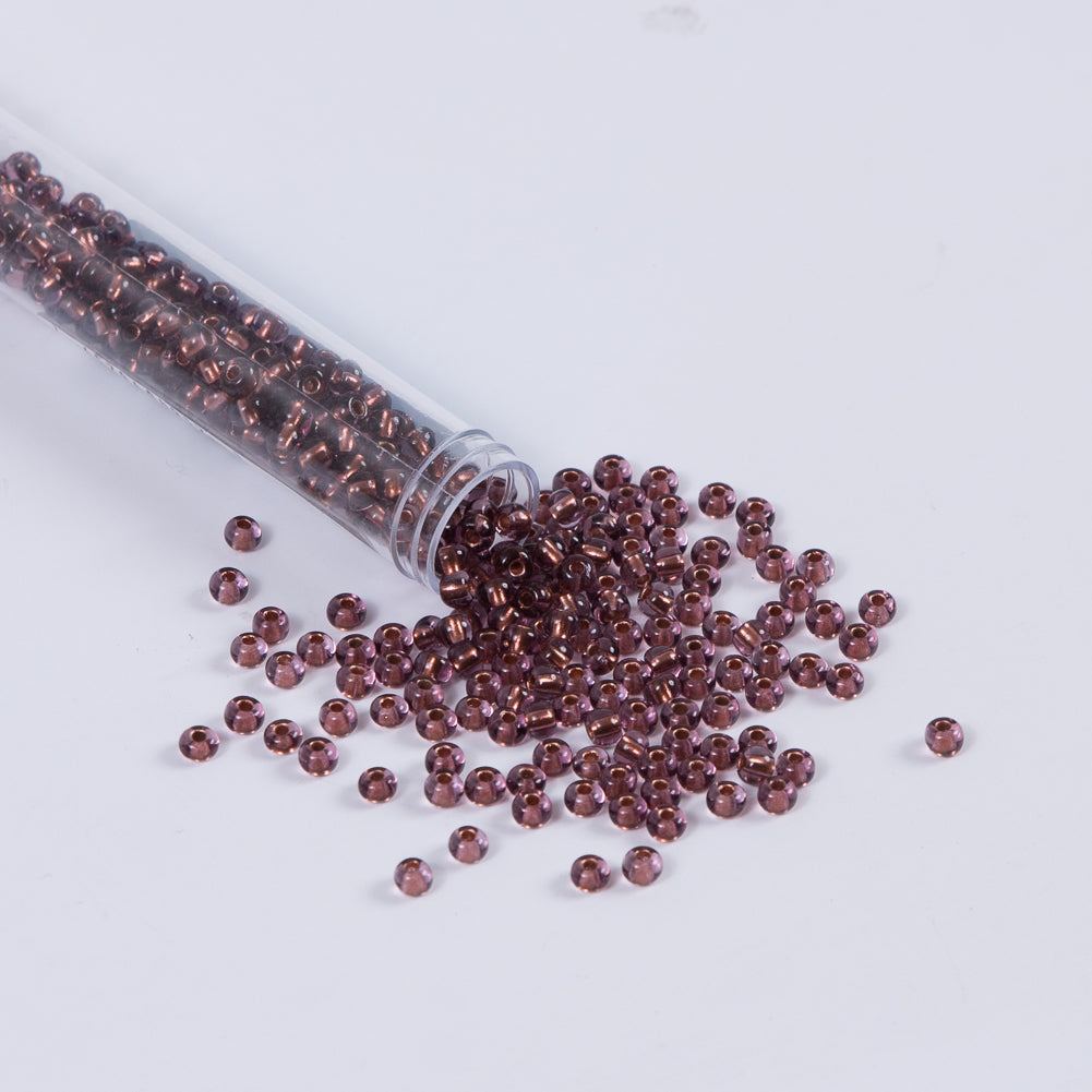 Copper Lined Amethyst Czech Seed Beads - Size 6 - Joann Fabrics