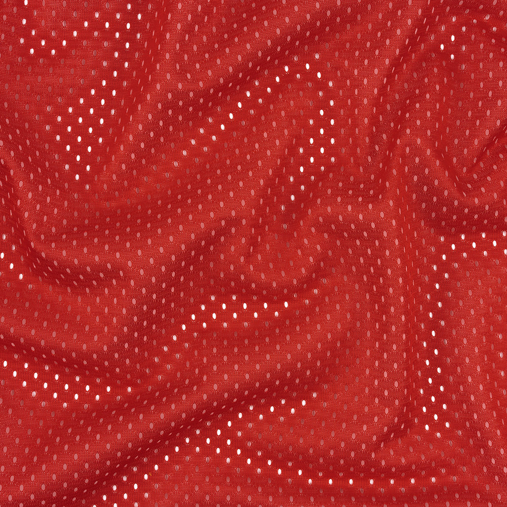 Polyester Athletic Mesh - Haute Red - Heracles Collection - Joann Fabrics