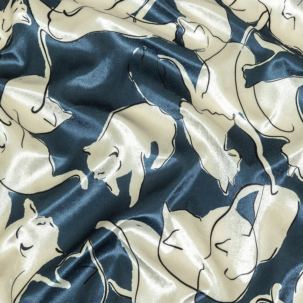 Mood Exclusive Catnap Couture Polyester Velour - Joann Fabrics