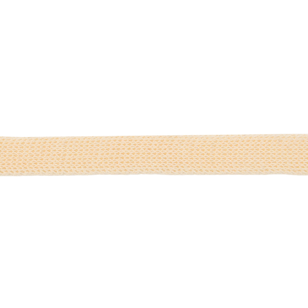 Beige Cotton Knit Trim Tape - 0.375