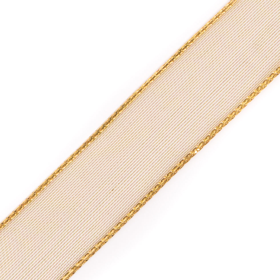 Gold Wire-Edge Ribbon - 0.75