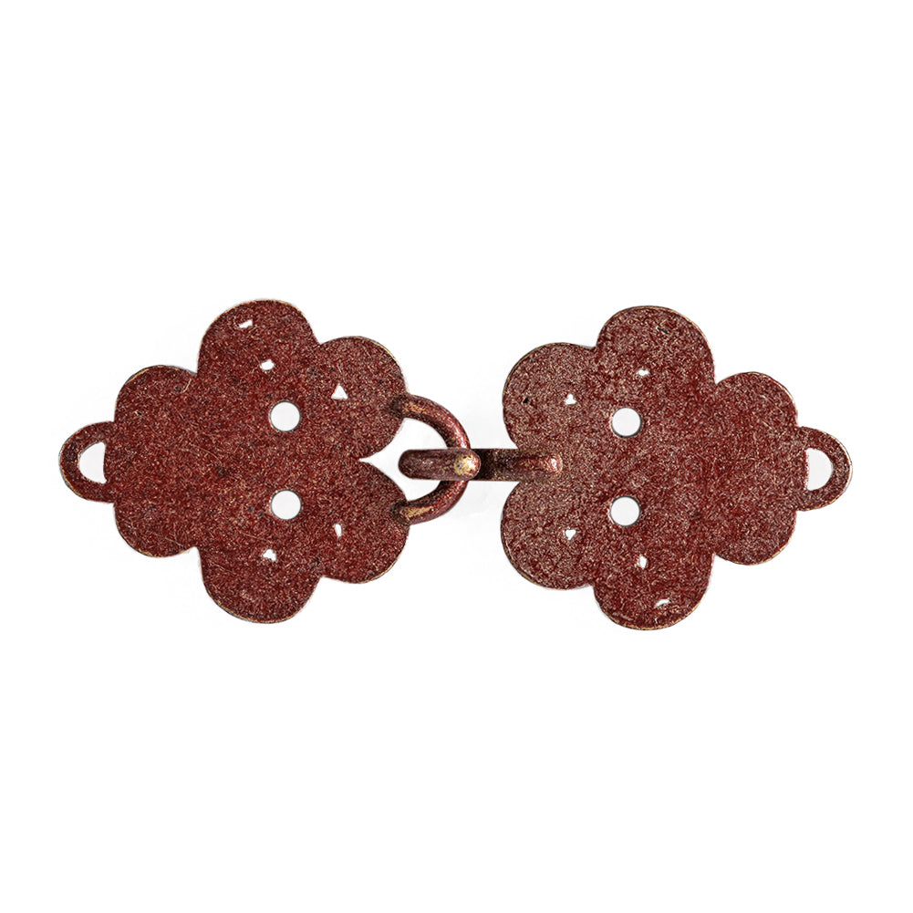 Italian Burnt Henna Copper Clasp Closure - 0.8125