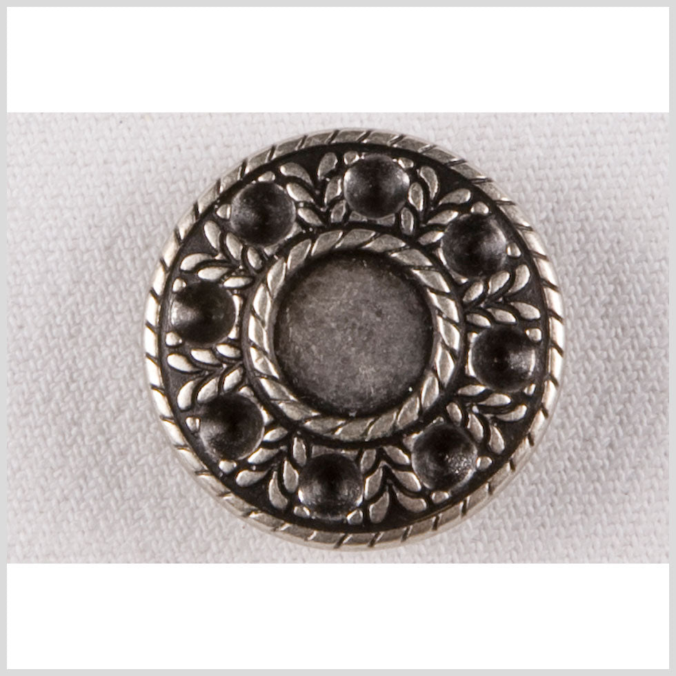 Silver Decorative Metal Shank-Back Coat Button - 32L/20mm - Joann Fabrics