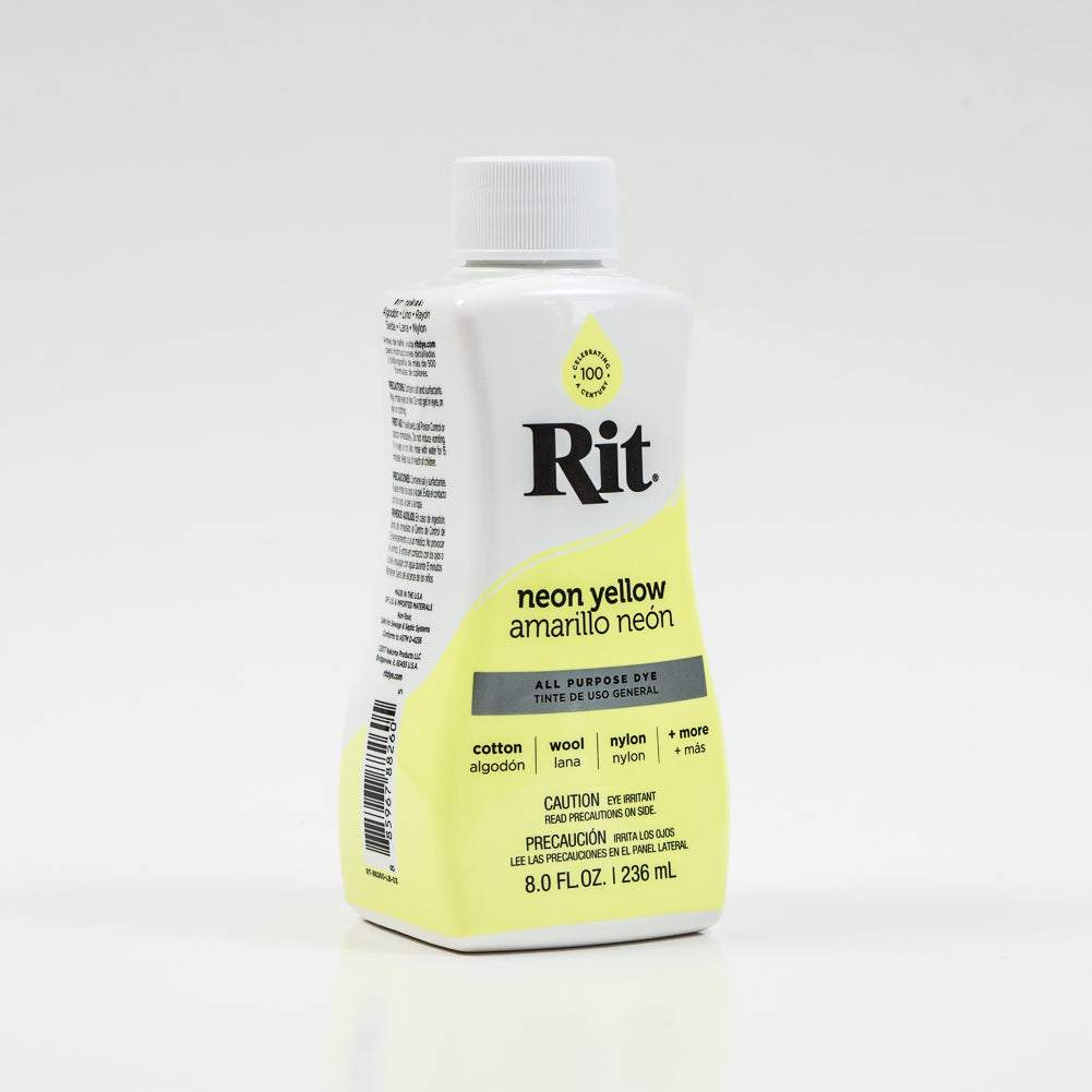 Rit All-Purpose Liquid Fabric Dye - Neon Yellow - 8oz Bottle - Joann Fabrics