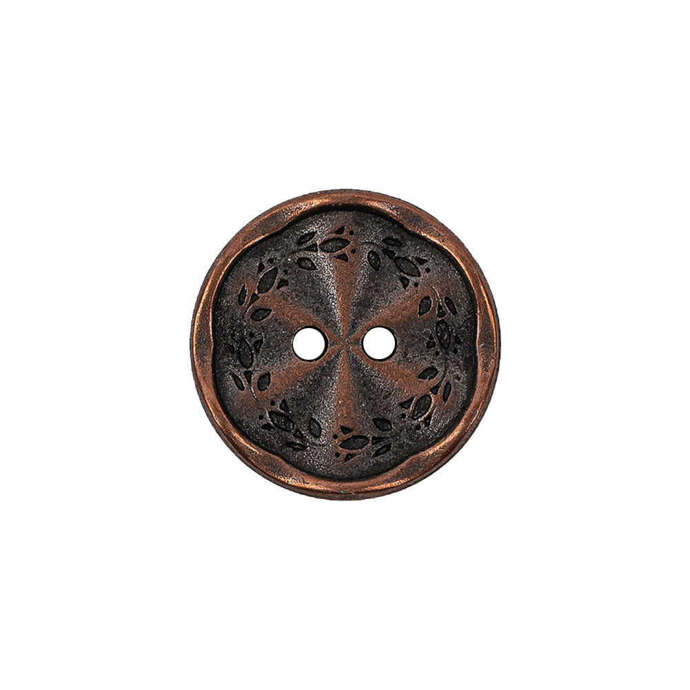 Italian Copper Floral Metal Button - 30L/19mm - Joann Fabrics
