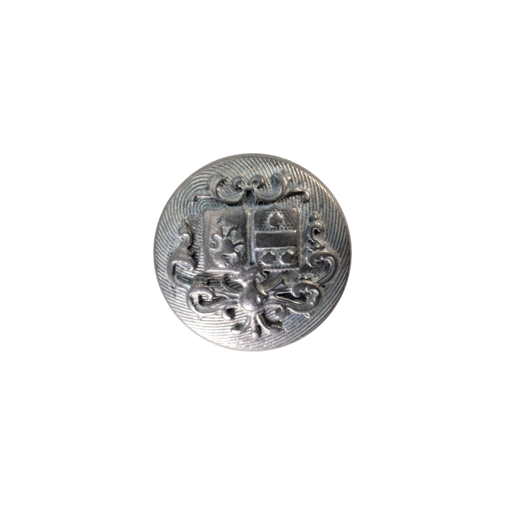 Italian Gray Metal Shank Back Button - 24L/15mm - Joann Fabrics