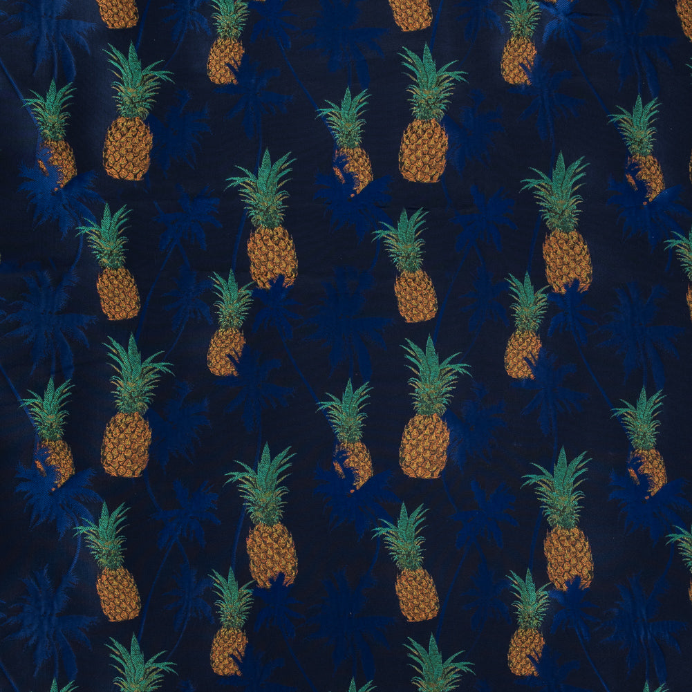Royal Blue Pineapple Polyester Jacquard - Joann Fabrics