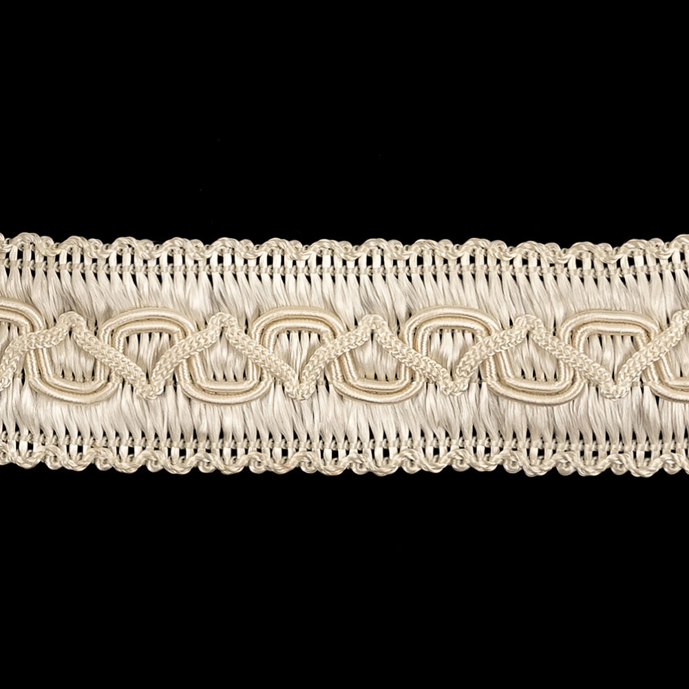 Buttercream Zig Zags and Waves Braided Trim - 1.25