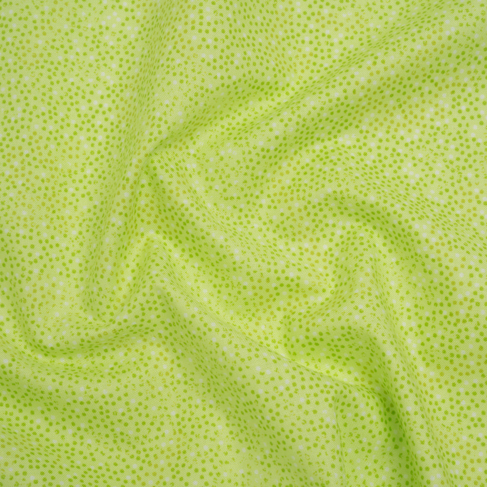 Printed Quilting Cotton by Patrick Lose for Northcott - Peridot Ditsy Dots - Tonal Trios Collection - Joann Fabrics