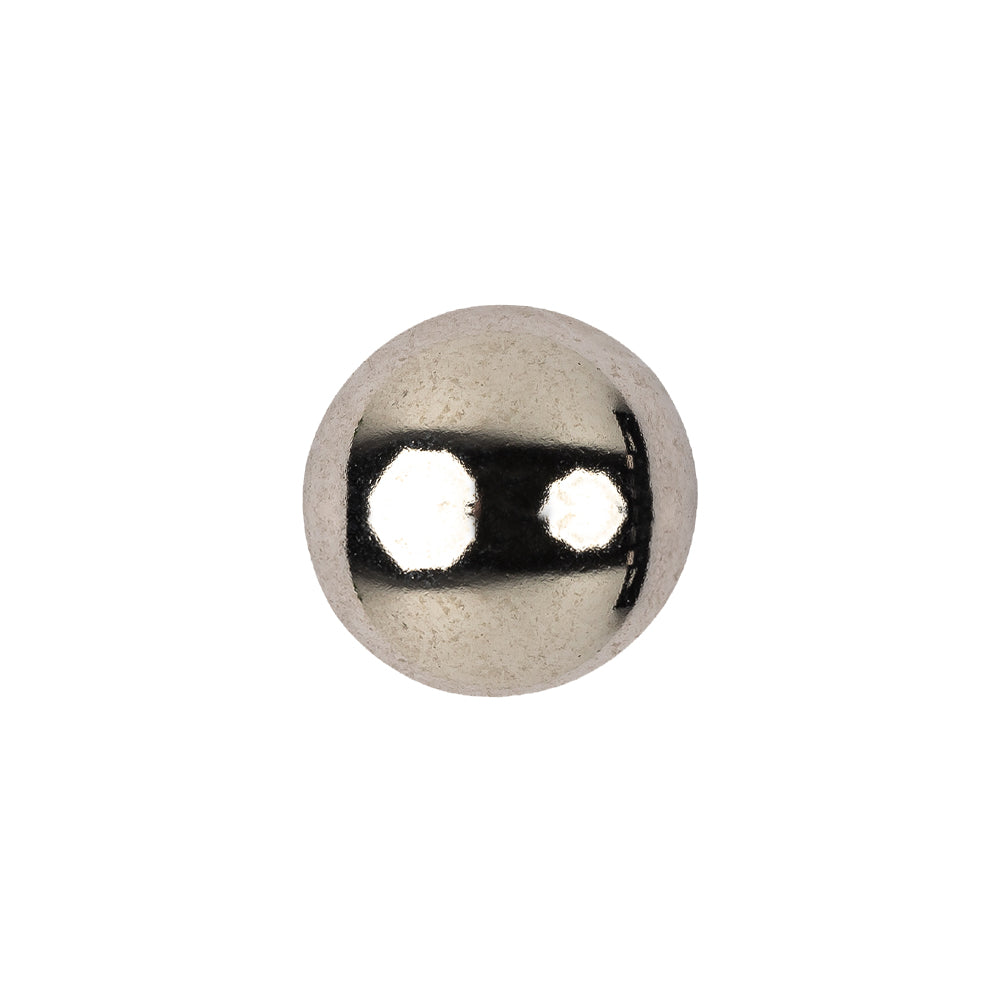 Silver Metal Coat Button - 24L/15mm - Joann Fabrics