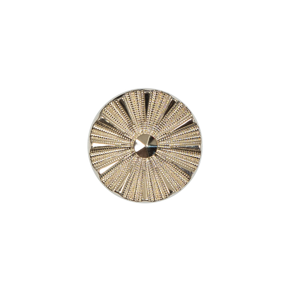 Italian Gold Chrome Plated Floral Nylon Button - 24L/15mm - Joann Fabrics