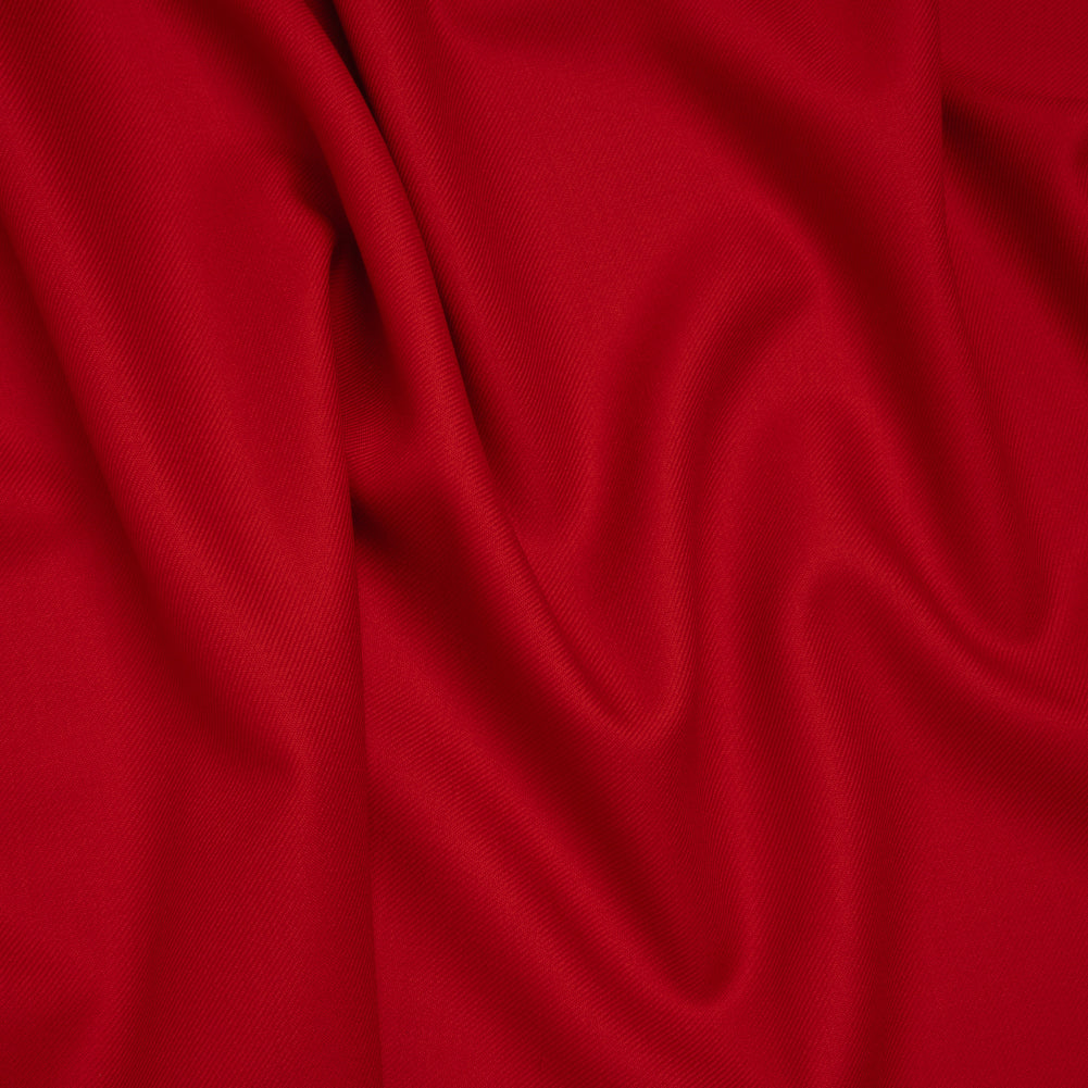 Virgin Merino Wool Twill Suiting Made in Italy - Red - Joann Fabrics
