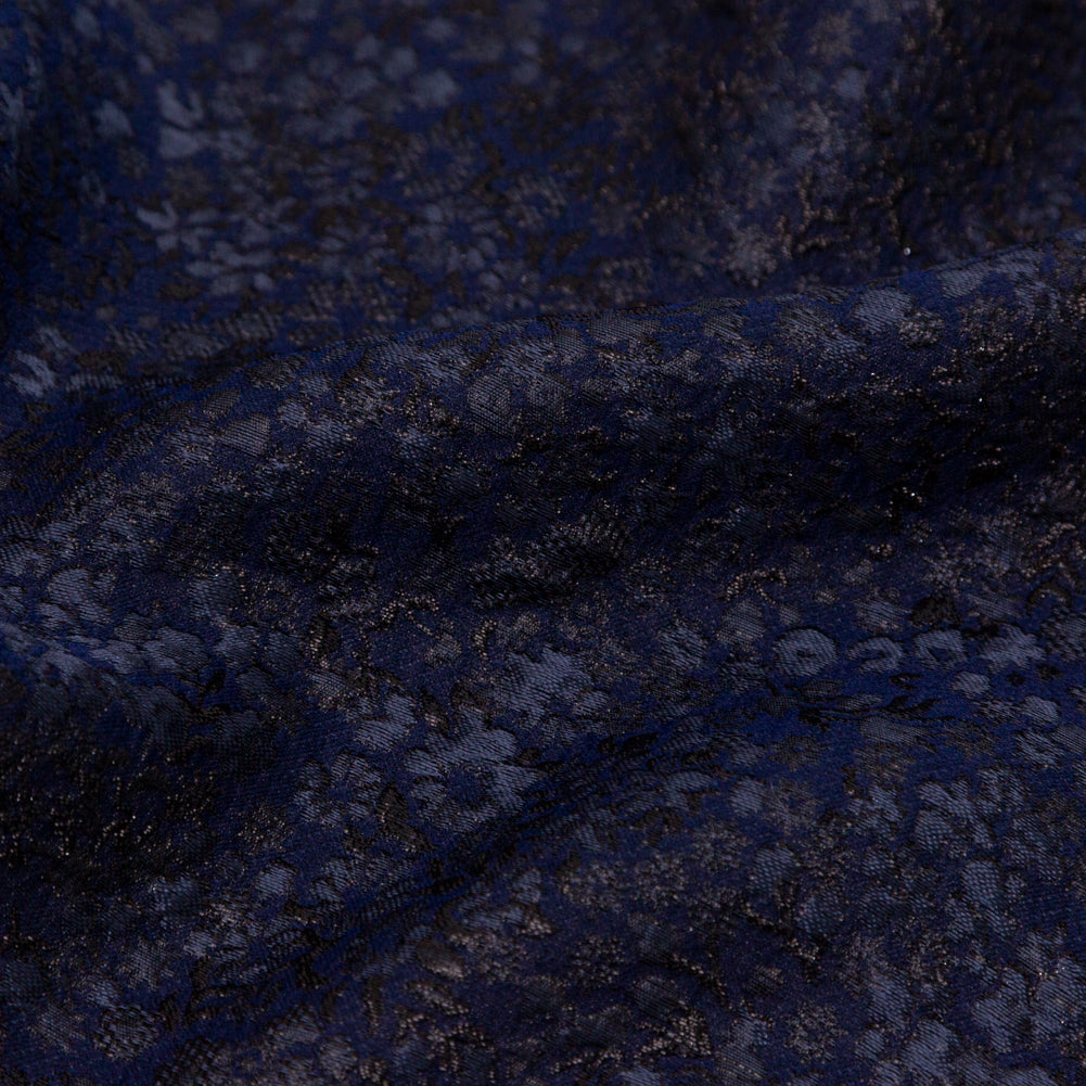 Metallic Royal Blue Luxury Floral Brocade - Joann Fabrics