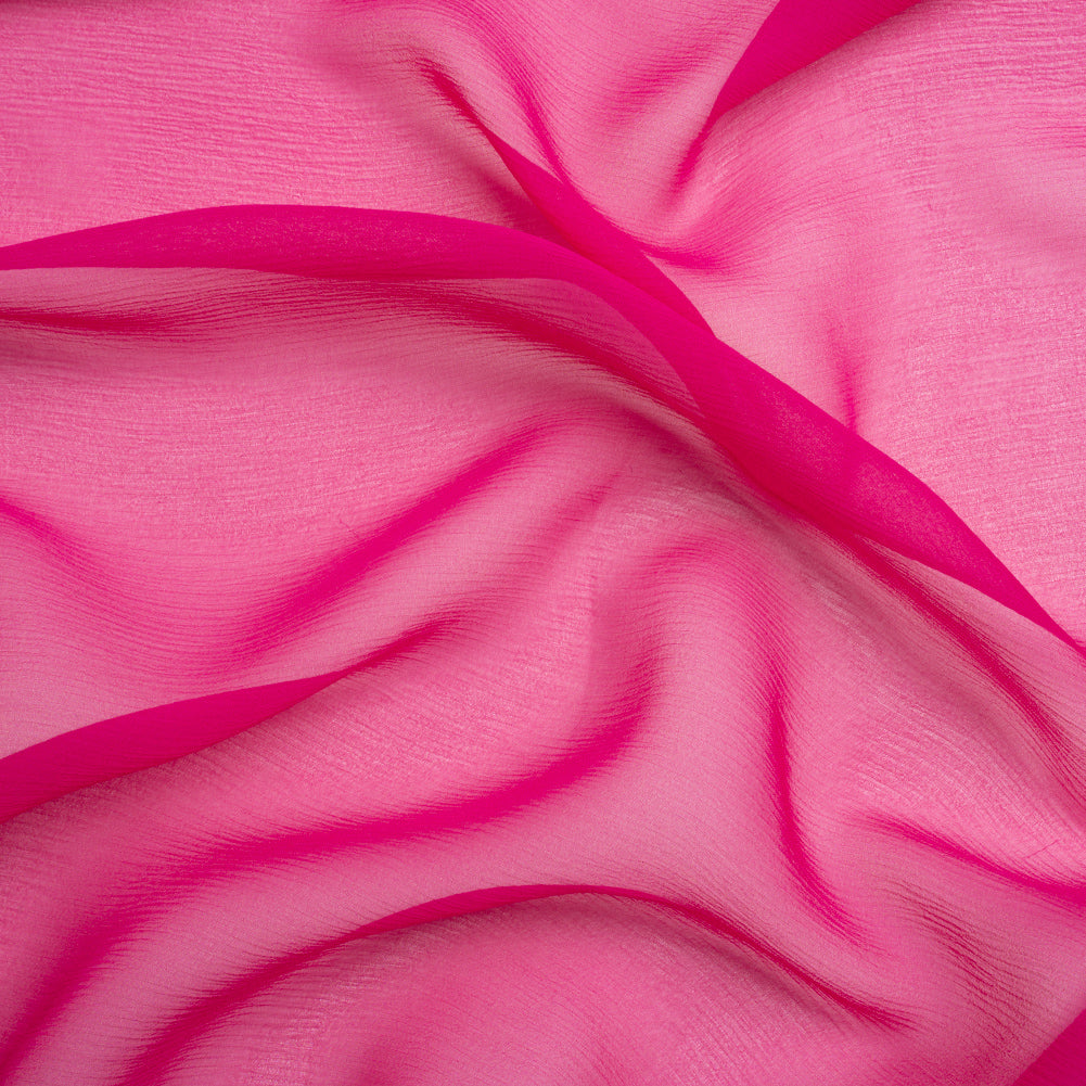 Crinkled Silk Chiffon - Magenta Haze - Premium Collection - Joann Fabrics