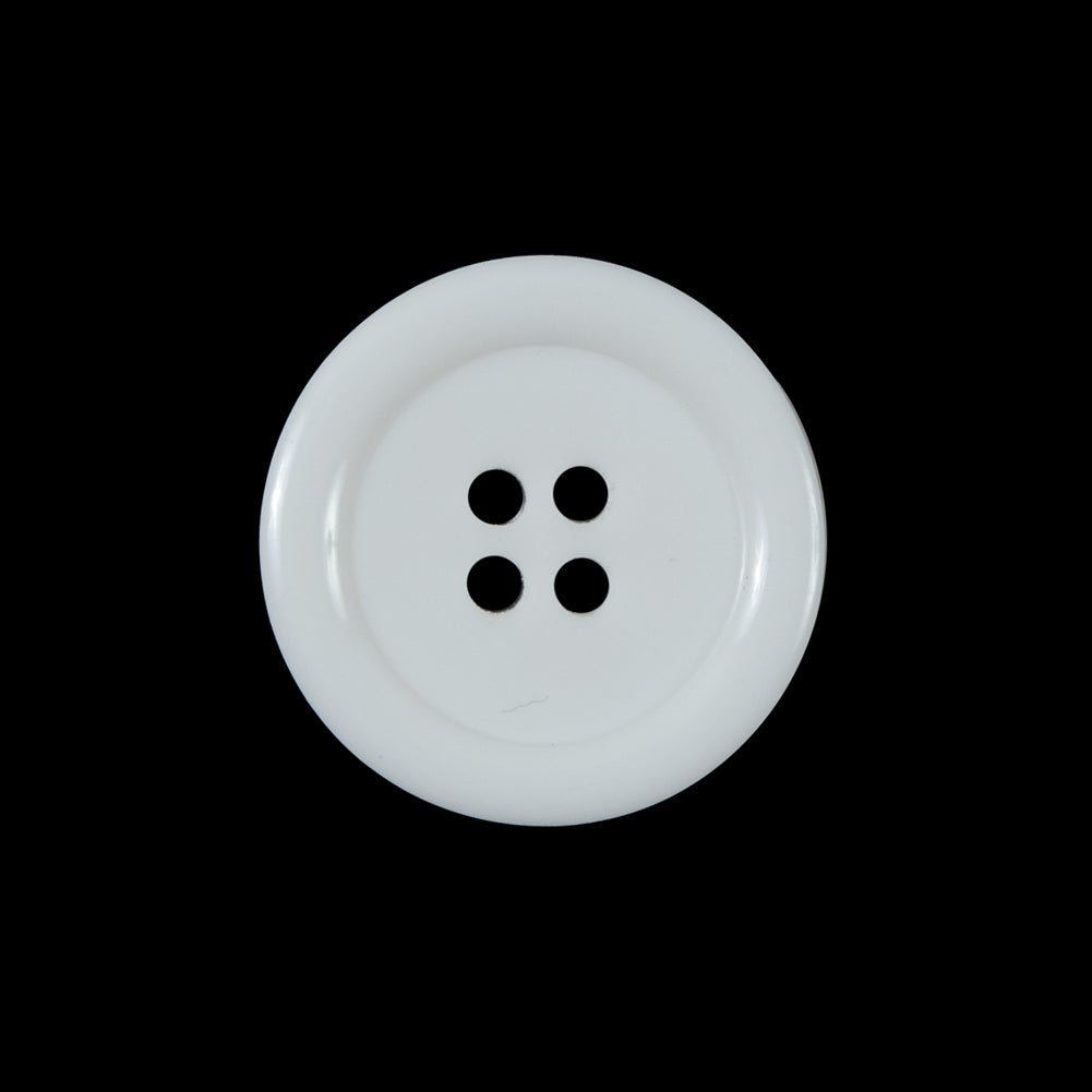 White 4-Hole Plastic Button - 36L/23mm - Joann Fabrics