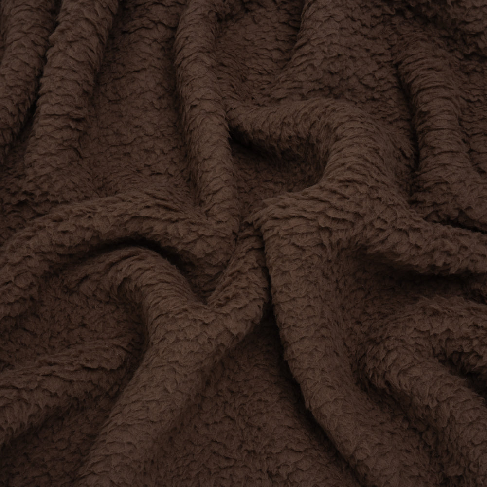 Double Faced Faux Shearling Fur - Mushroom Brown - Deadstock - Joann Fabrics