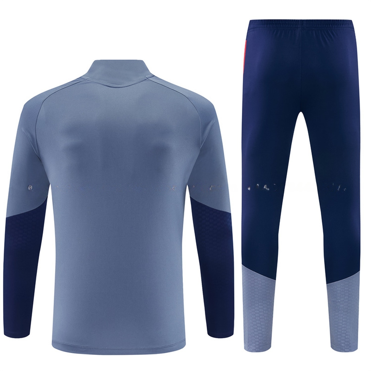 Bayern Munich 26-27 Long Sleeve Training Set - Grey Top & Deep Blue Pants - UnitedFutballJersey