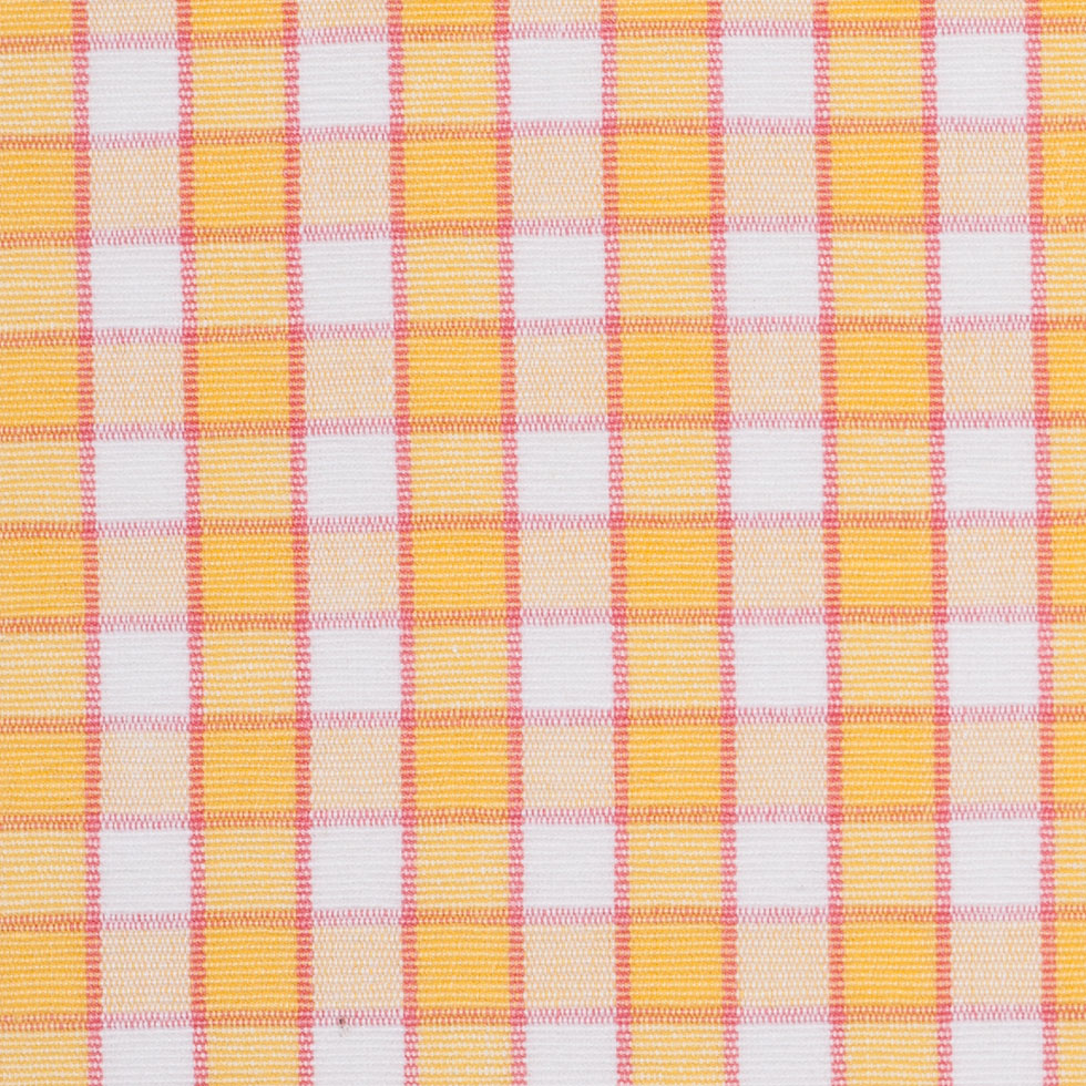 Citrus Yellow and Cotton Candy Pink Checked Handwoven Cotton - Joann Fabrics