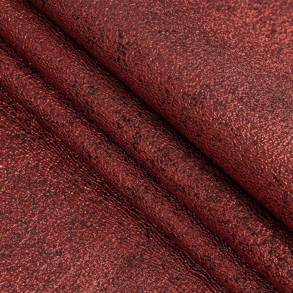 Metallic Tango Red and Black Crackle Luxury Brocade - Joann Fabrics