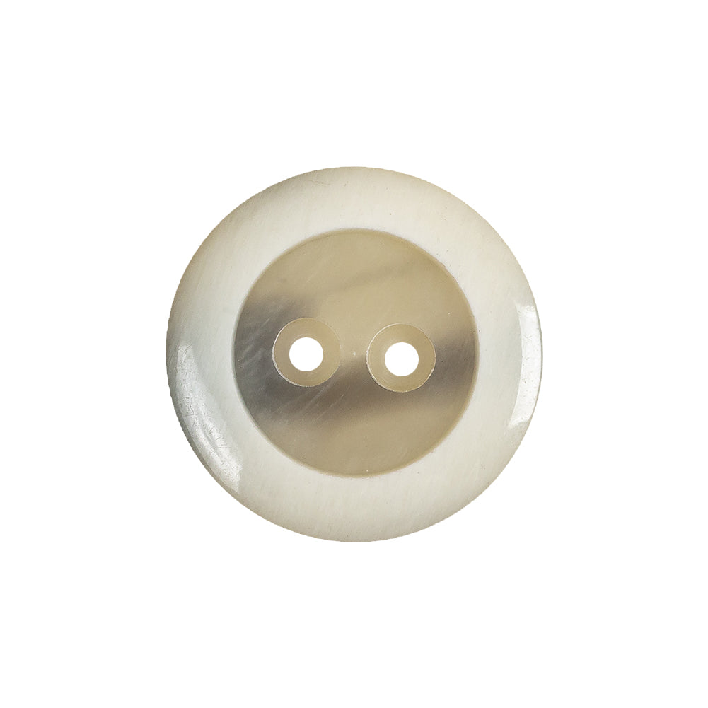 Cannoli Cream and Gray Swirled 2-Hole Plastic Dish Button - 36L/23mm - Joann Fabrics