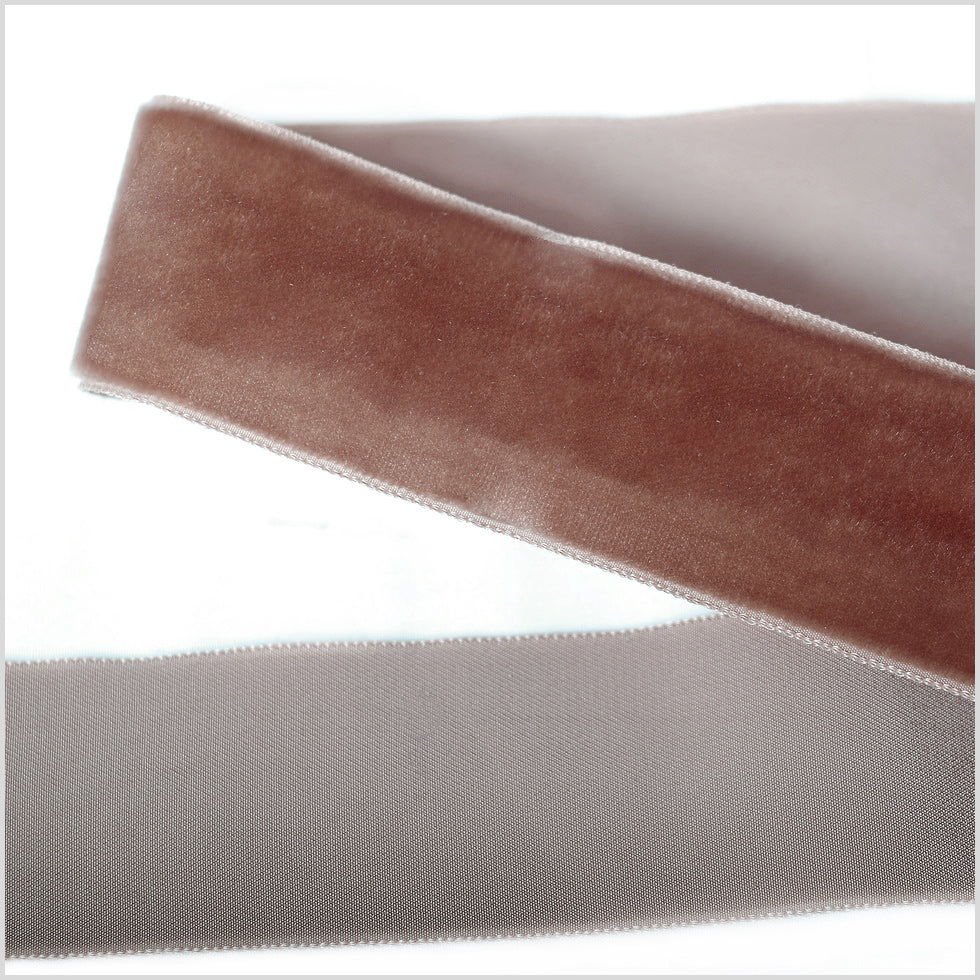 Single Faced Velvet Ribbon Made in Italy - 1.5